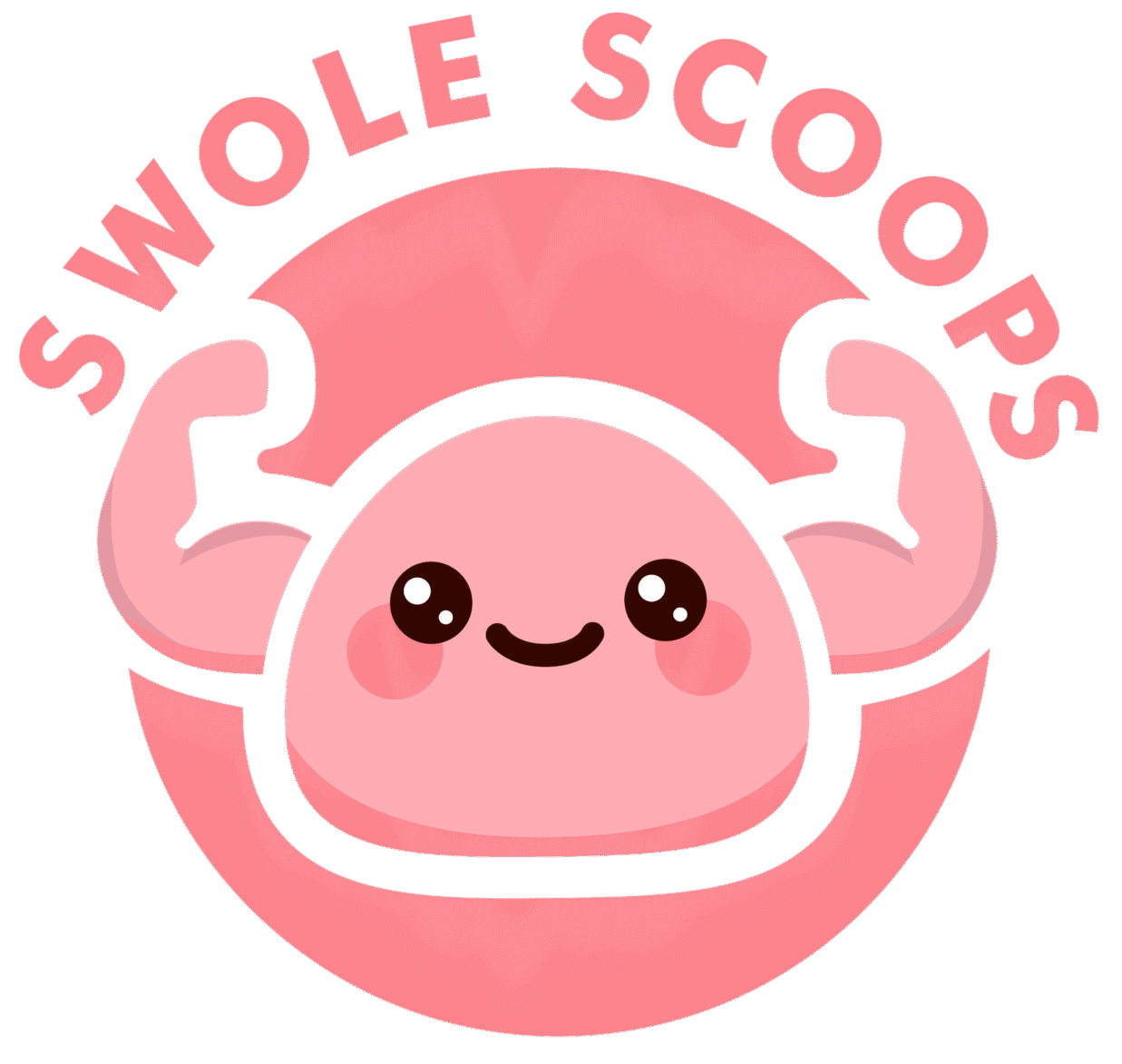 muscle mochi icon pink creme pink